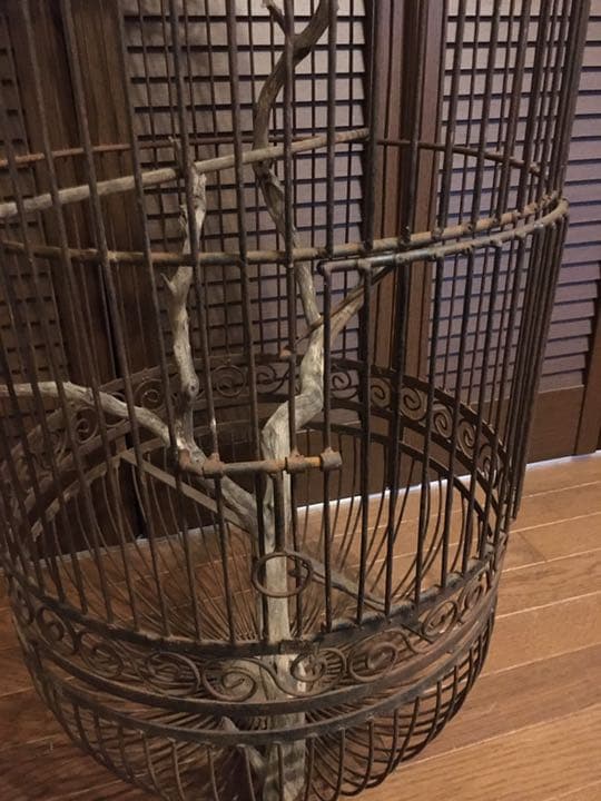 ヴィンテージ 特大 アイアン バードゲージ 鳥かご