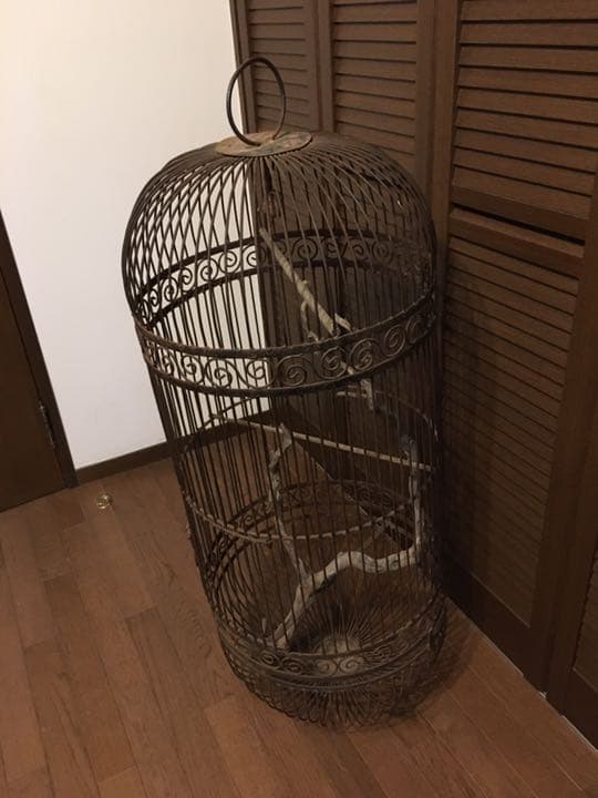 ヴィンテージ 特大 アイアン バードゲージ 鳥かご
