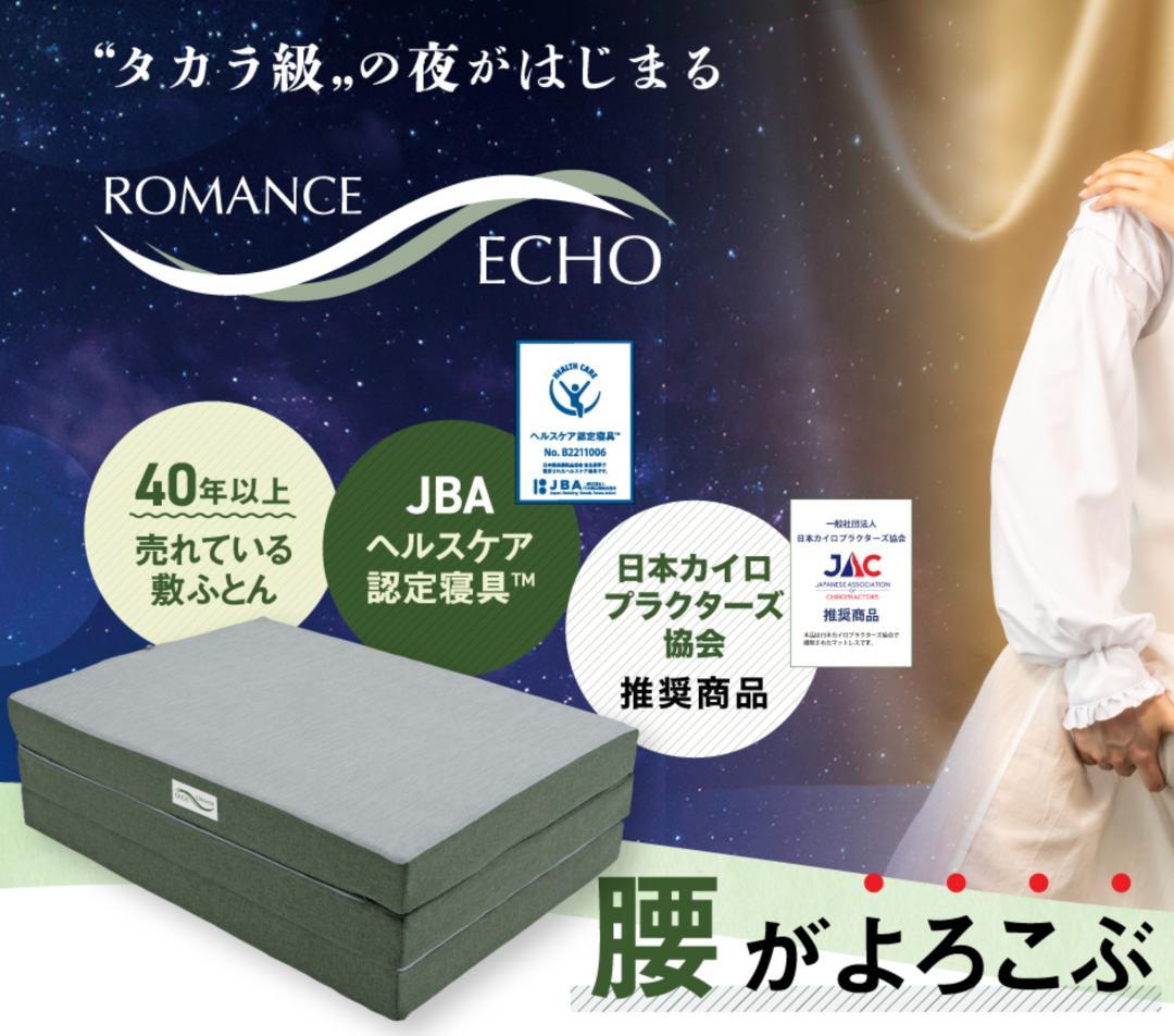 【希少ダブル】ロマンスエコー 敷布団 マットレス｜硬め・腰痛対策【送料込】