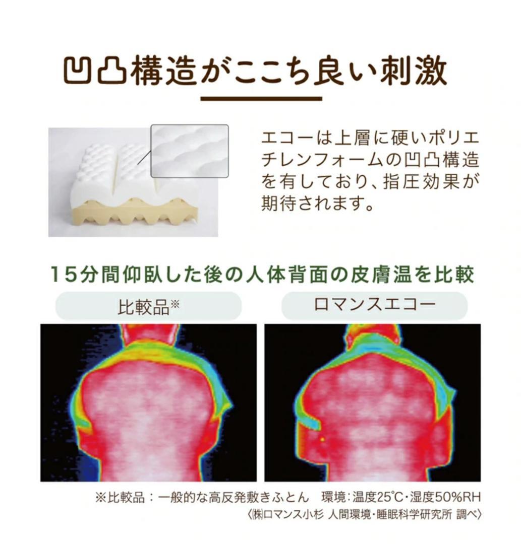 【希少ダブル】ロマンスエコー 敷布団 マットレス｜硬め・腰痛対策【送料込】