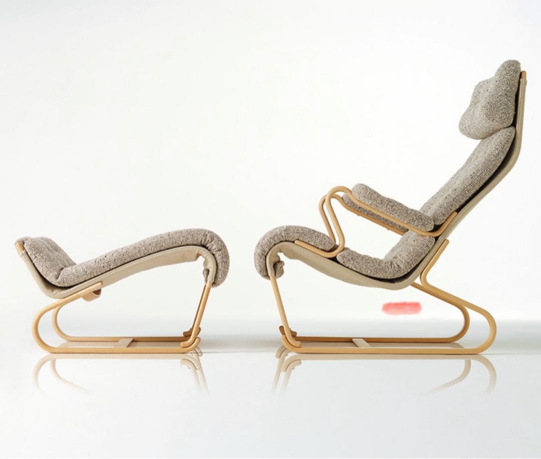 天童木工 TENDO ブルーノマットソン ハイバックチェア& オットマンセット