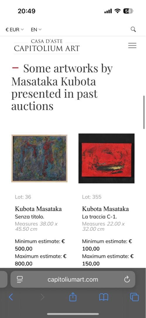 MASATAKA KUBOTA 久保田昌孝 96年製作 抽象画 現代美術 - メルカリ