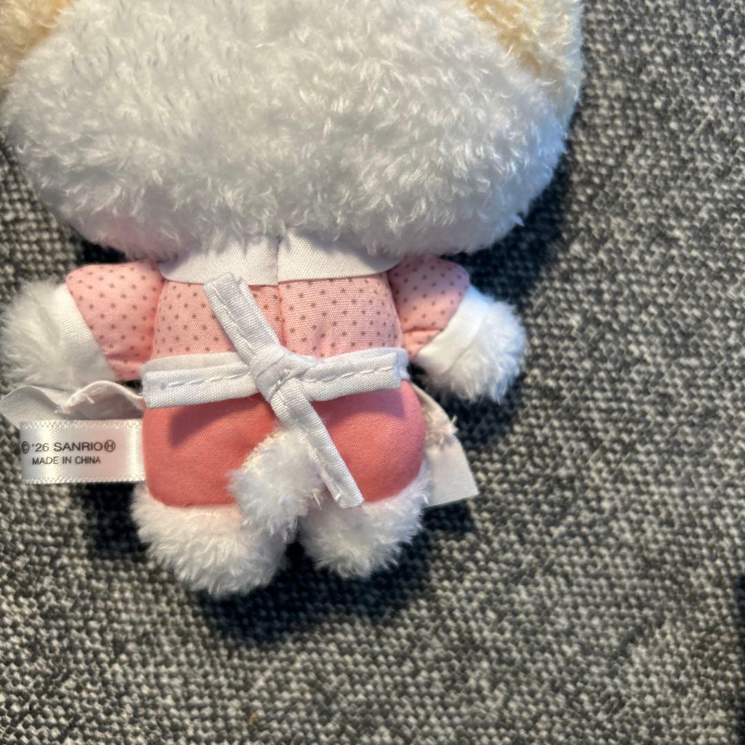 マシュマロみたいなふわふわにゃんこ カラビナ付きマスコット メイド