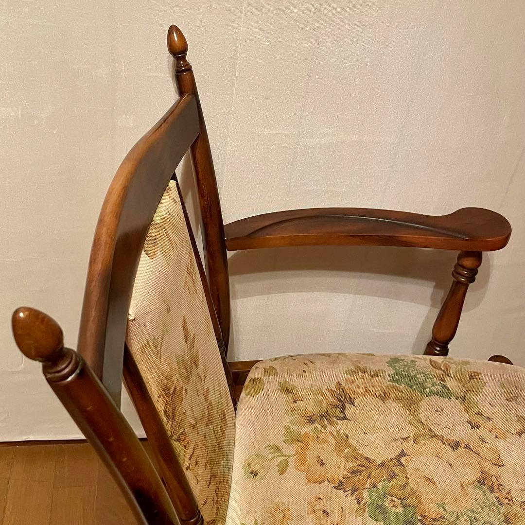 【カリモク】\"コロニアル\" WC0020GK ラウンジチェア No.1