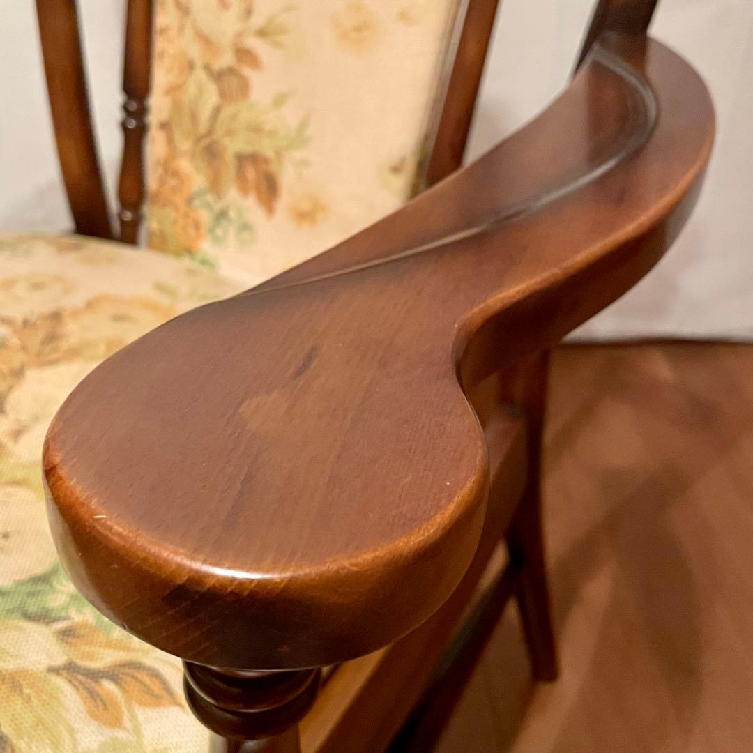 【カリモク】\"コロニアル\" WC0020GK ラウンジチェア No.1