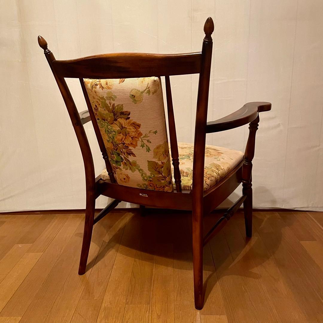 【カリモク】\"コロニアル\" WC0020GK ラウンジチェア No.1