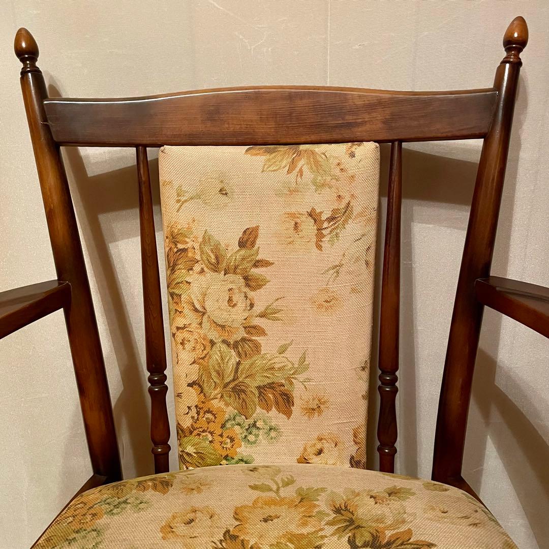 【カリモク】\"コロニアル\" WC0020GK ラウンジチェア No.1