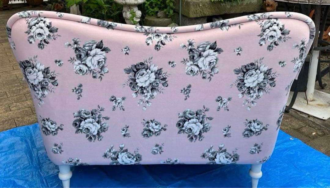 マオフランフラン花柄ソファ　2人掛