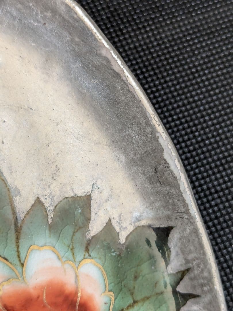 陶あん 清水焼 京焼 色絵付け 銀彩小皿 5枚セット