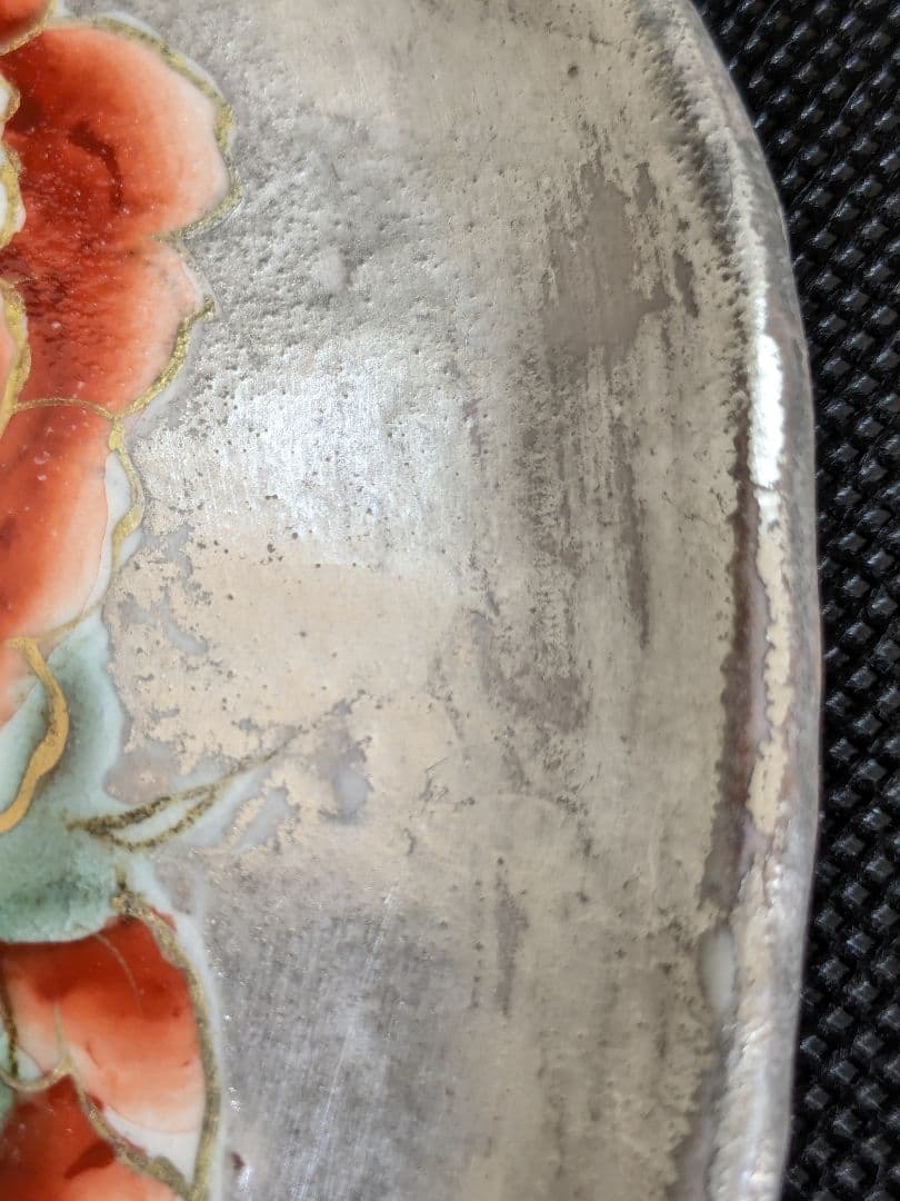 陶あん 清水焼 京焼 色絵付け 銀彩小皿 5枚セット