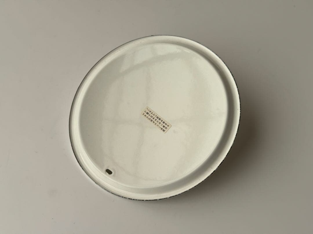 昭和レトロ EJIRY ホーロー 寸胴 鍋 白 ドット タンク