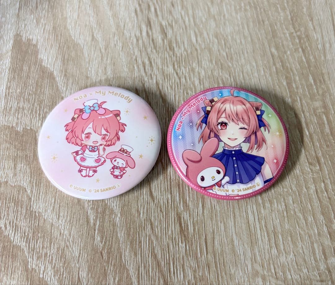 カラフルピーチ のあ サンリオ 缶バッジ 2個 - メルカリ