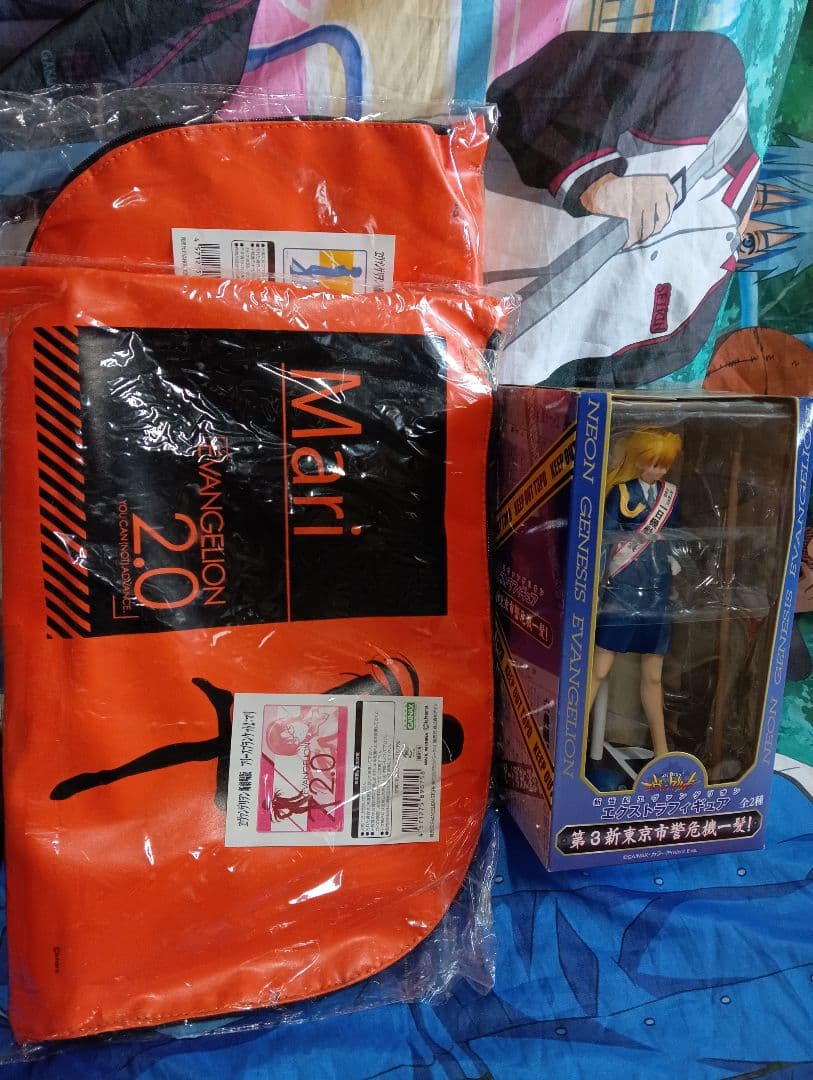 エヴァンゲリオン アスカフィギュア フリースブランケット マリ・レイ