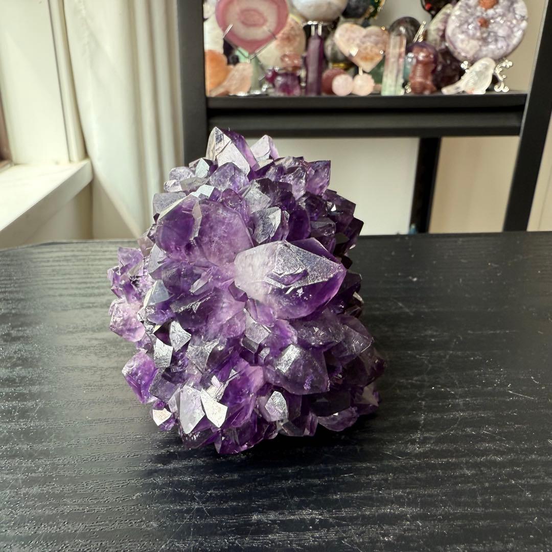 天然石アメジストの原石　置物NO.090713