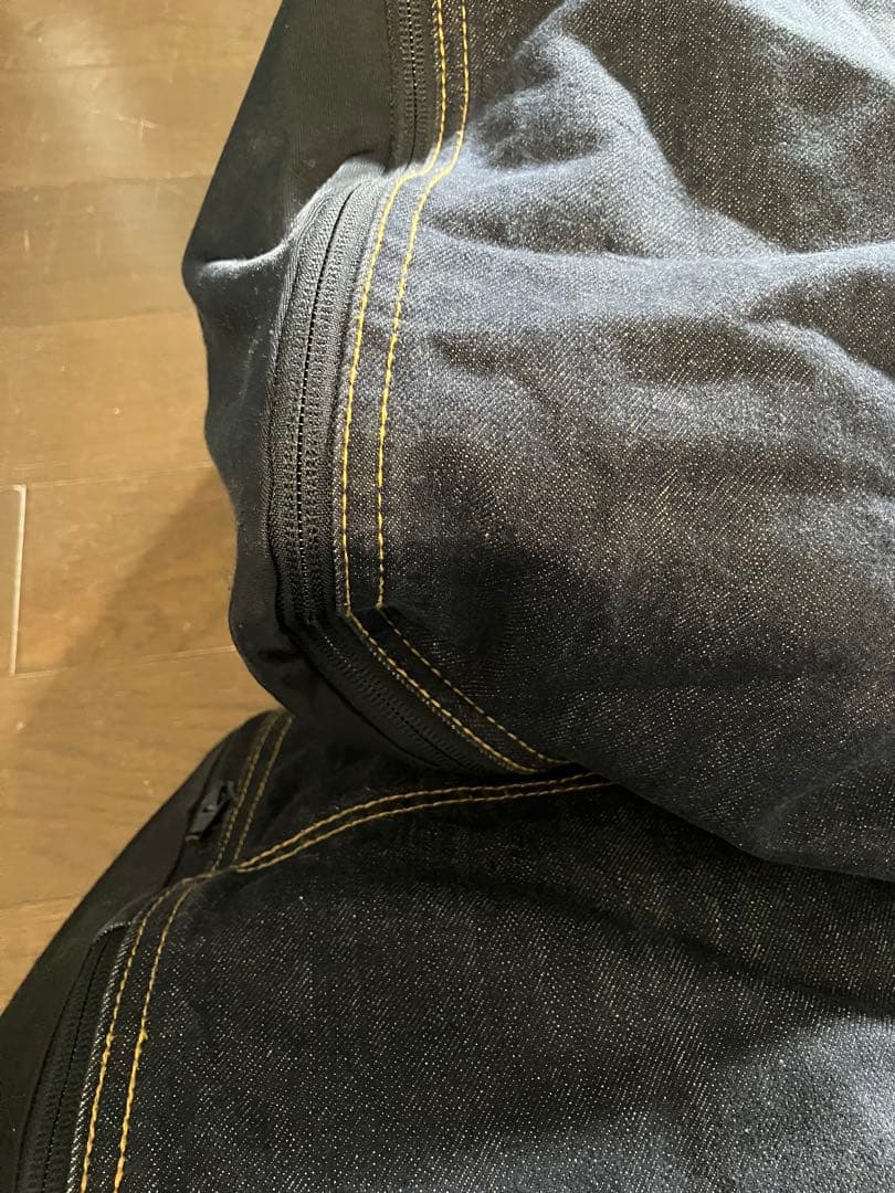 無印良品　ビーズクッション　2個セット　デニム