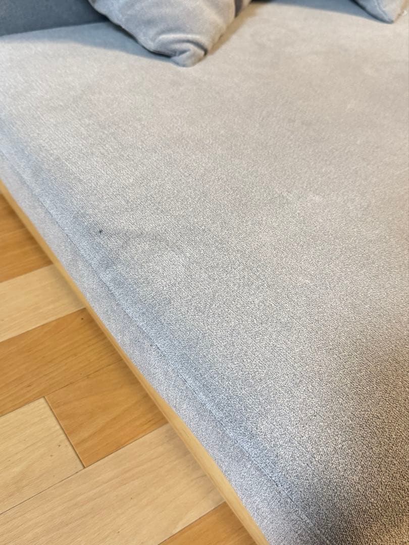 送料込み タンスのゲン ソファー 2人掛け 3人掛け ロータイプ ライトグレー