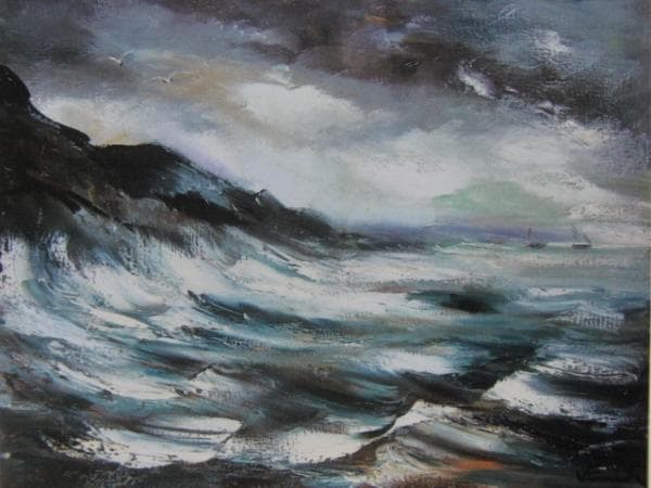 モーリス・ド・ヴラマンク、海景、希少レゾネの一頁、高級額装付