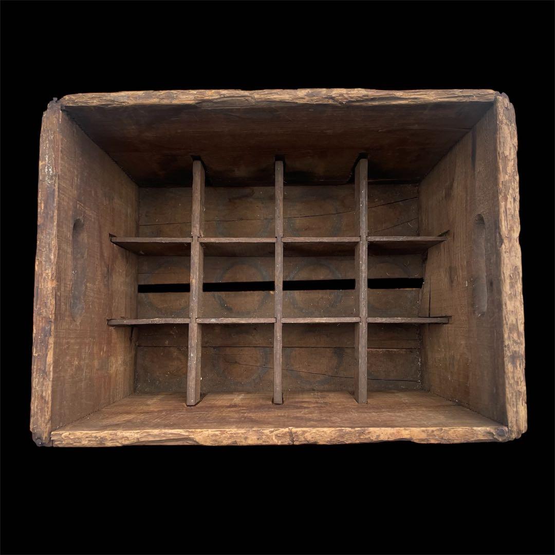 アメリカ　雑貨　家具　ビンテージ　木製　飲料ケース　瓶　レア　インテリアにも