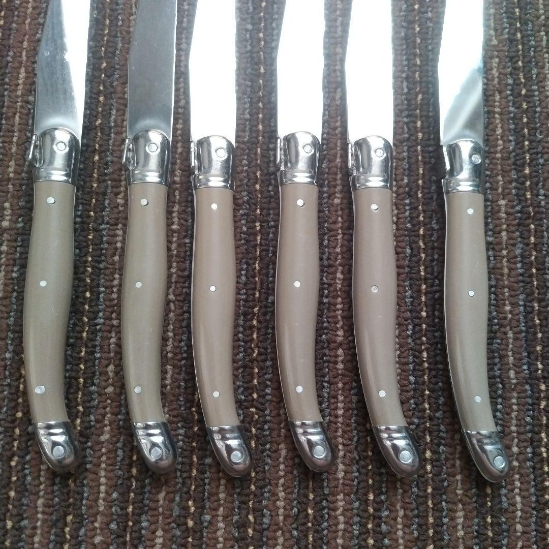 【美品】LAGUIOLE　ラギオール／ライヨール　ステーキナイフ　６本セット