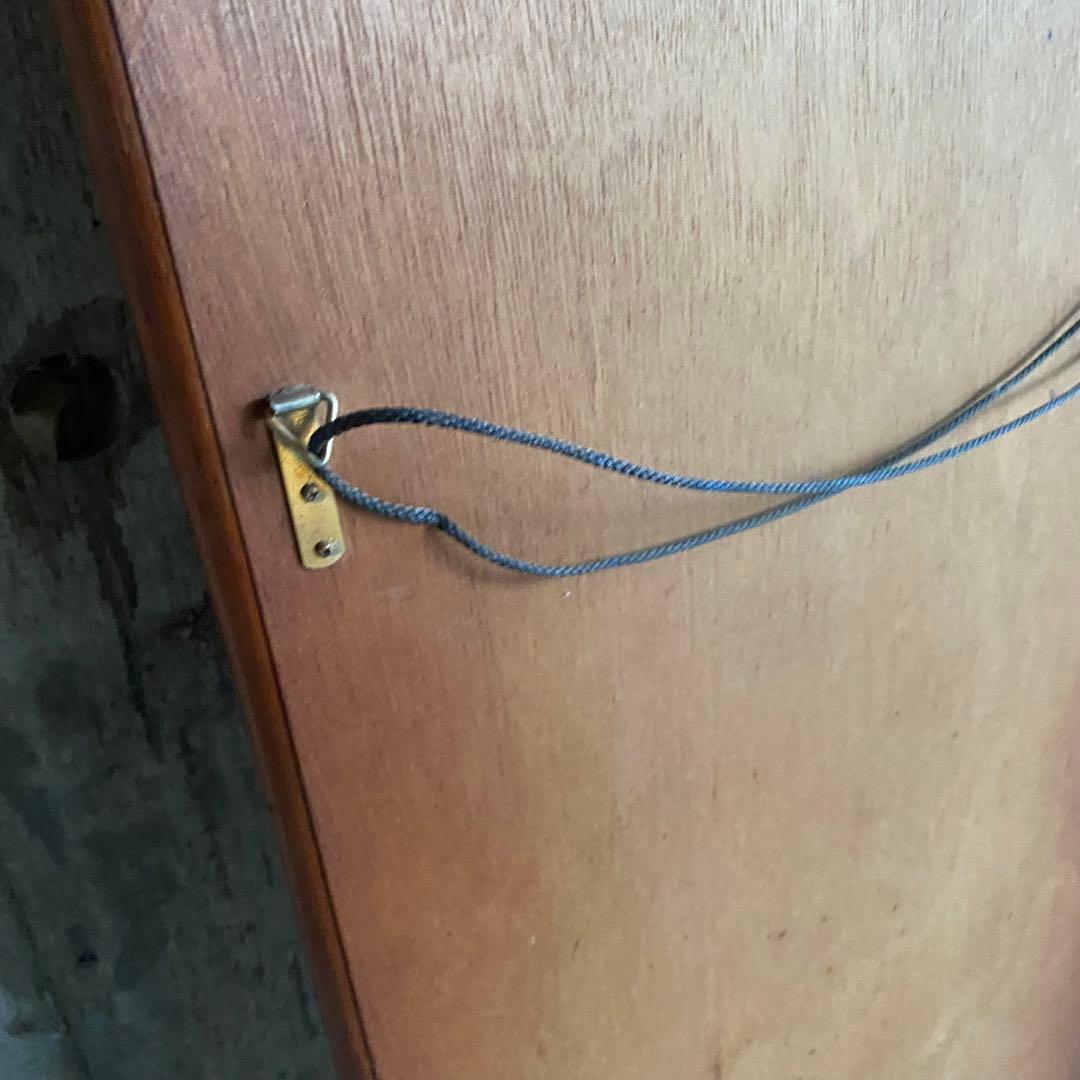 ラタン　籐　ウォールミラー　姿見　ヴィンテージ