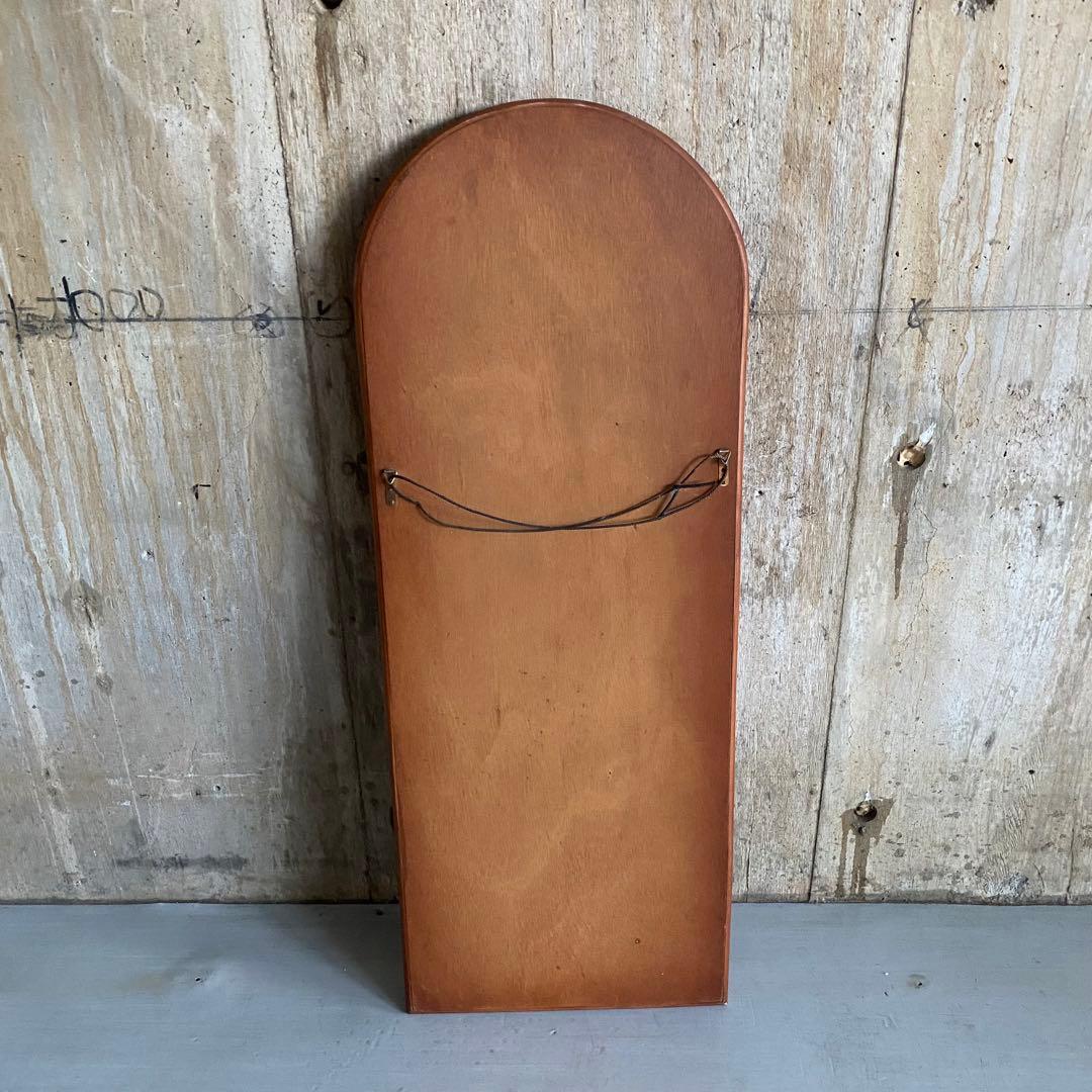 ラタン　籐　ウォールミラー　姿見　ヴィンテージ