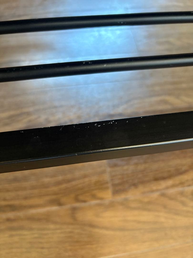 【used】天然木 オイル塗装 ローテーブル 棚付き インダストリアル