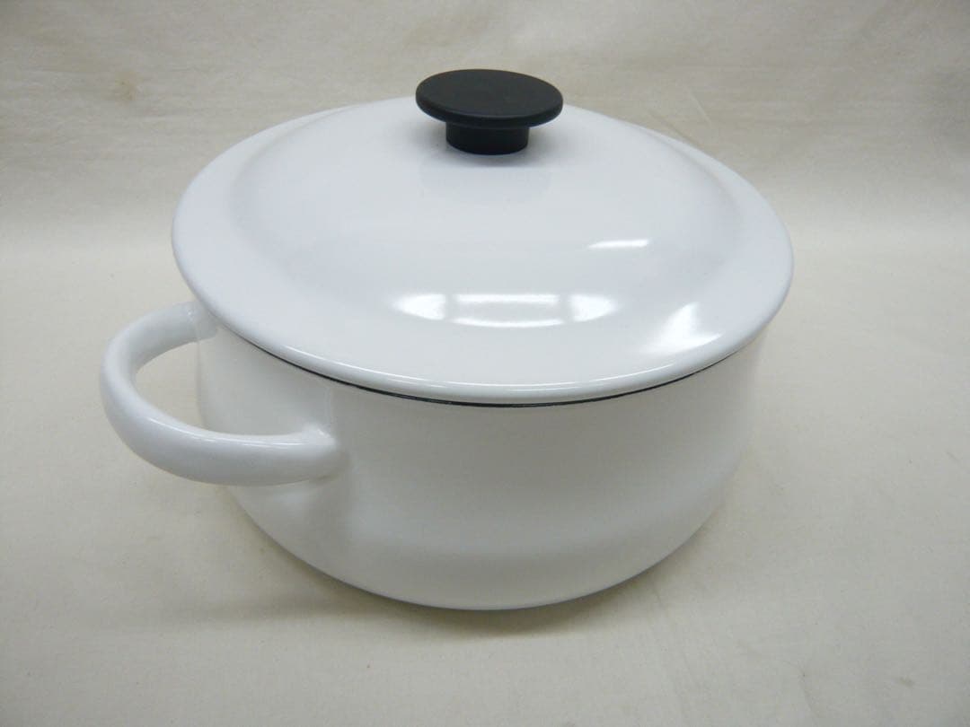 『野田琺瑯 ルーク』深型キャセロール25cm 4.8L 日本製 ガス・IH対応