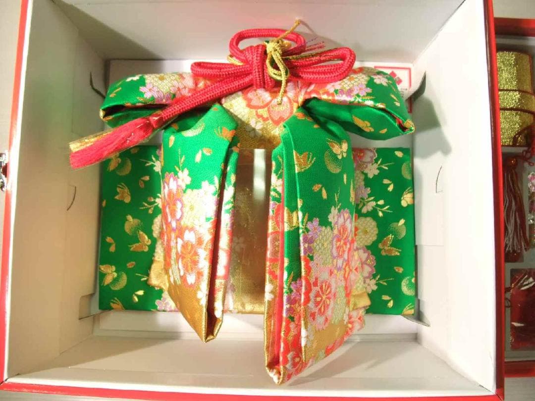 七五三 結び帯 箱せこセット 草履バッグ 大サイズ ７歳用 新品 g7268