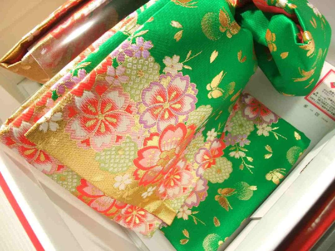 七五三 結び帯 箱せこセット 草履バッグ 大サイズ ７歳用 新品 g7268