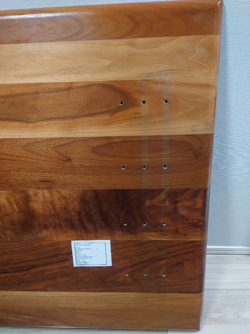 オーキタ家具　木製　ダイニングテーブ　ウォルナット　１枚板　ブラウン