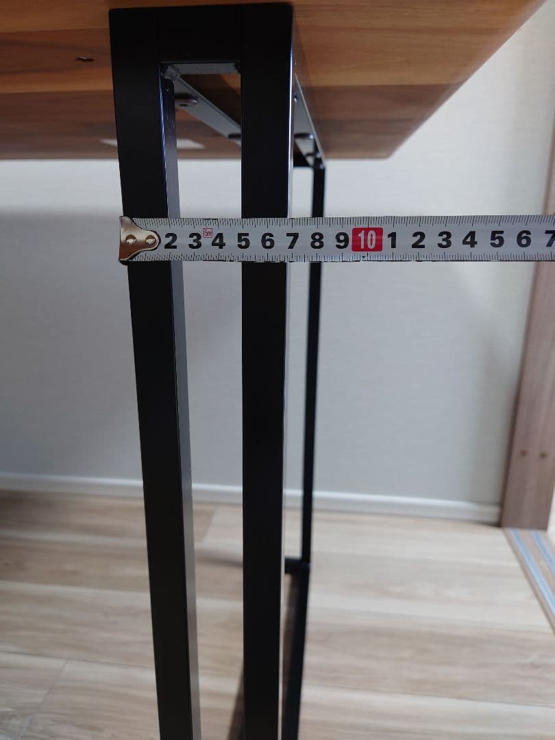 オーキタ家具　木製　ダイニングテーブ　ウォルナット　１枚板　ブラウン