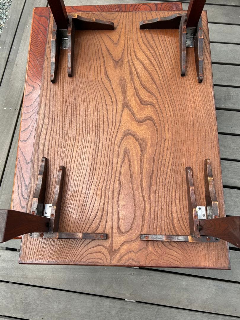 レトロけやきリビングテーブル