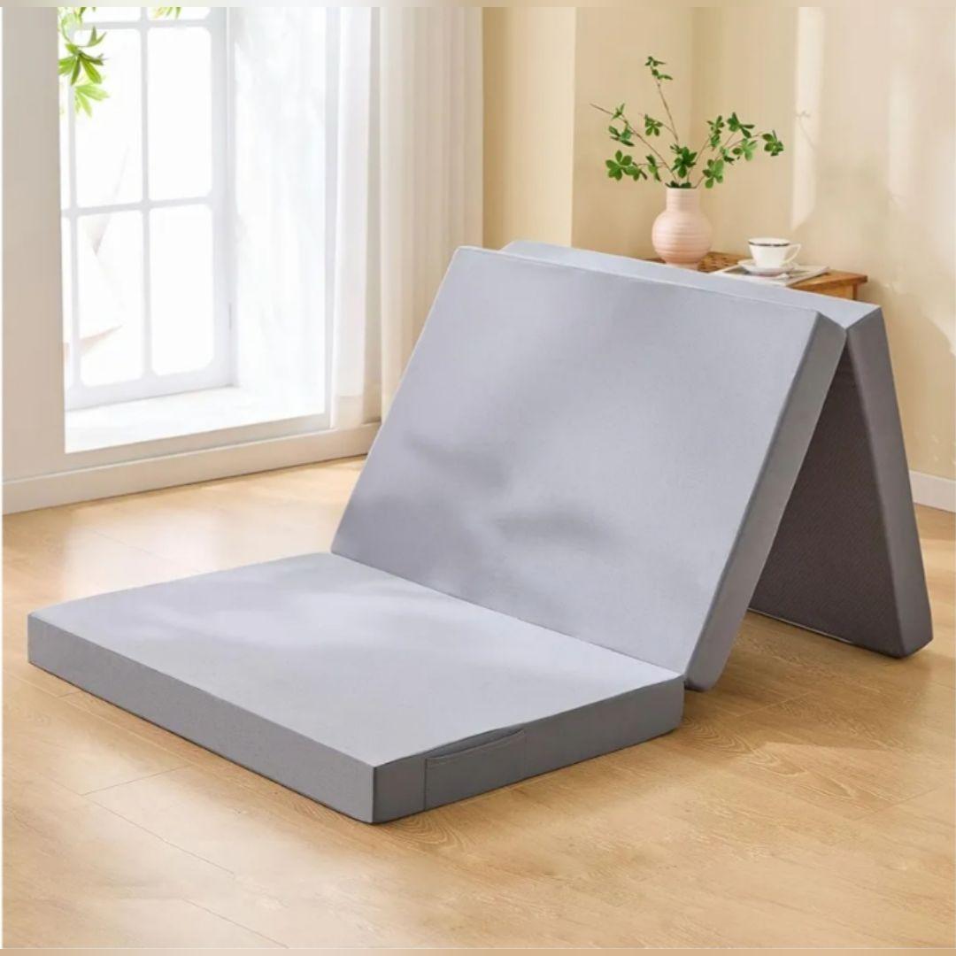 マットレス ダブル 3つ折り 高反発 折り畳みマットレス 極厚 190N 硬め