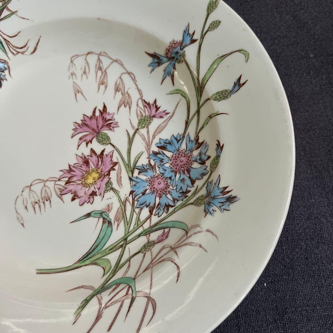 Luneville “BLEUET” 皿　矢車菊　リュビネル　フランス④