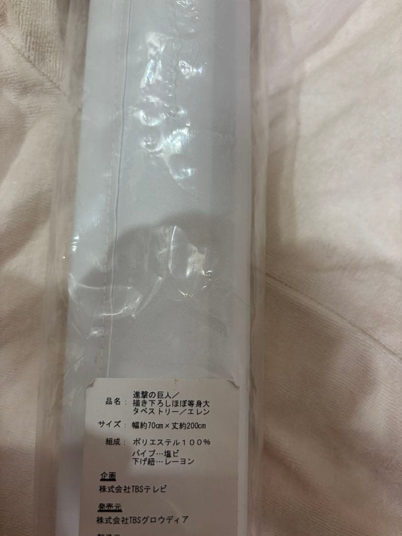 進撃の巨人 エレン ほぼ等身大タペストリー