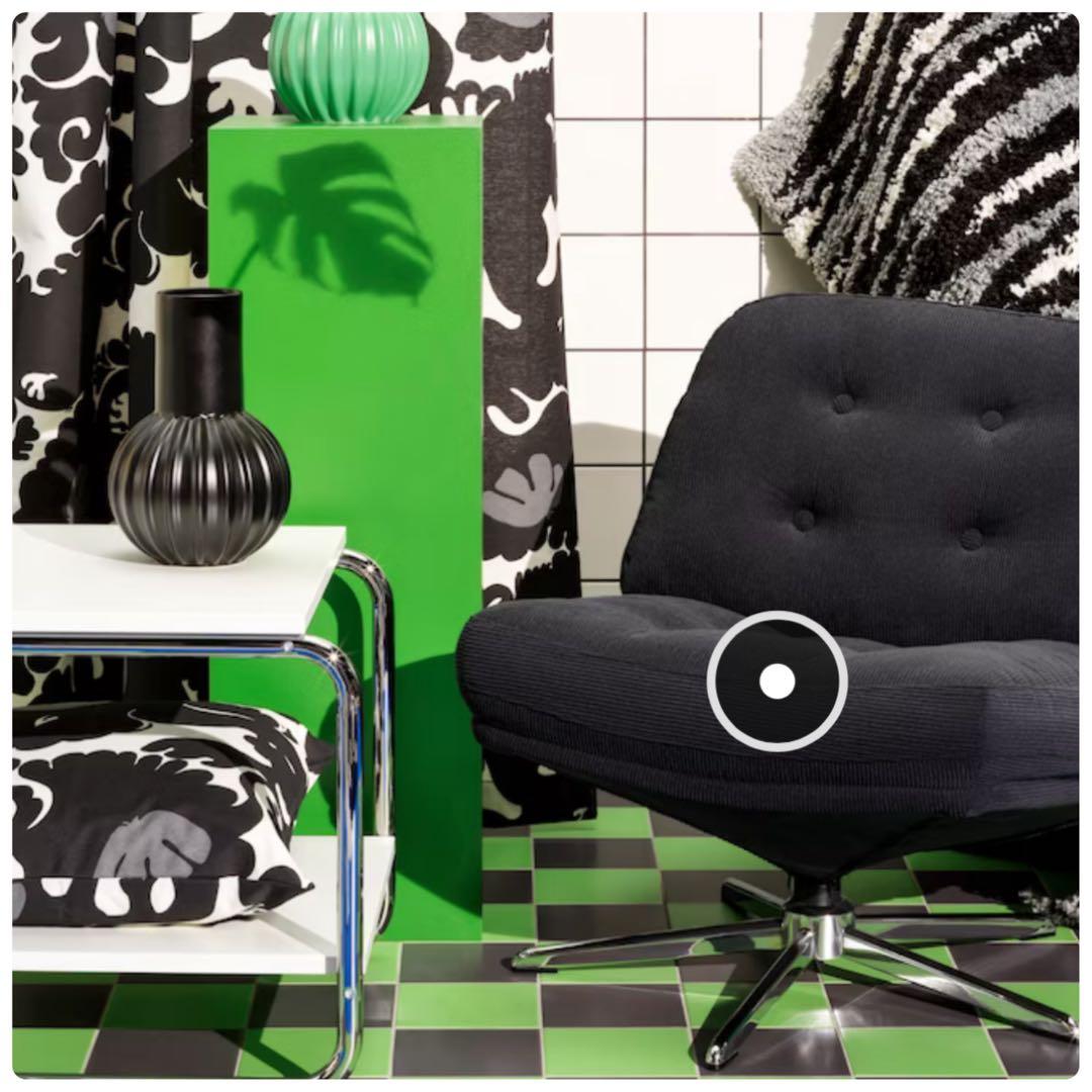 新品 未開封 ディヴリンゲ IKEA イケア 回転パーソナルチェア ソファ