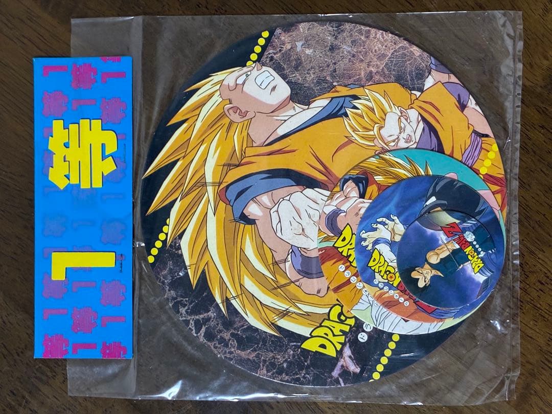 ドラゴンボールZ 面子当て 2個セット 孫悟空　丸面子当　角面子当　レア　レトロ