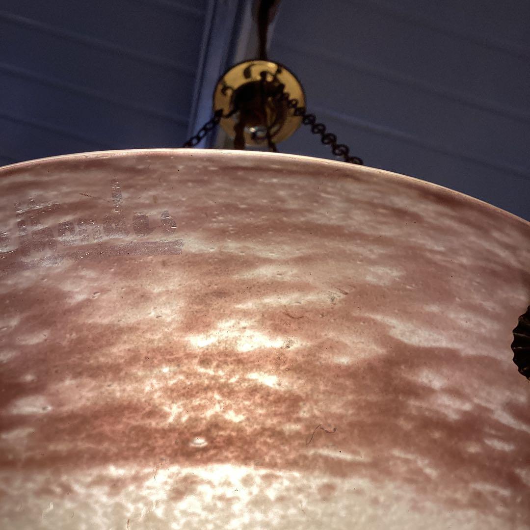 アールヌーボーの吊り下げ式ランプ