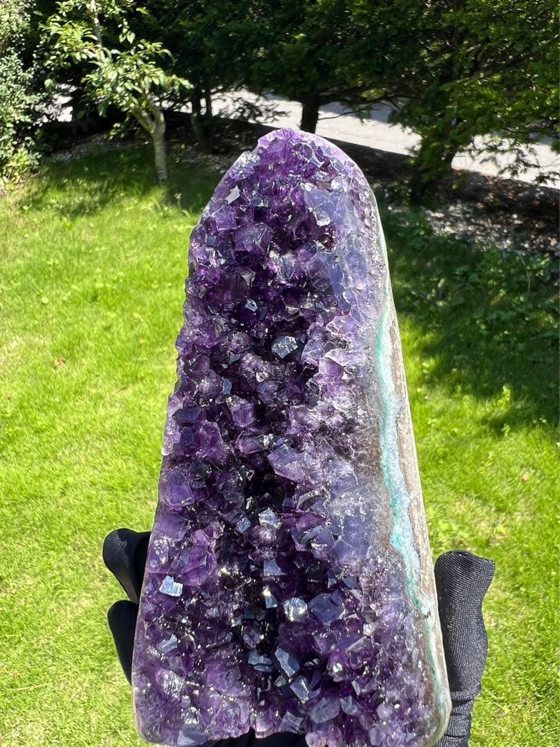 A727 高品質アメジストドーム クラスター ウルグアイ産 パワーストーン