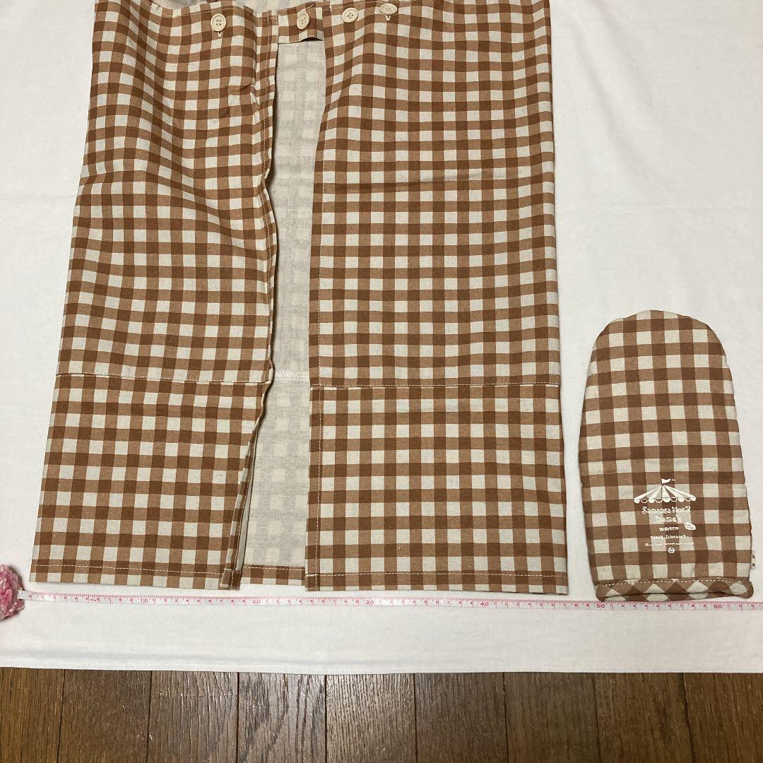 サマンサモスモス  's ミトン　エプロン　チェック柄