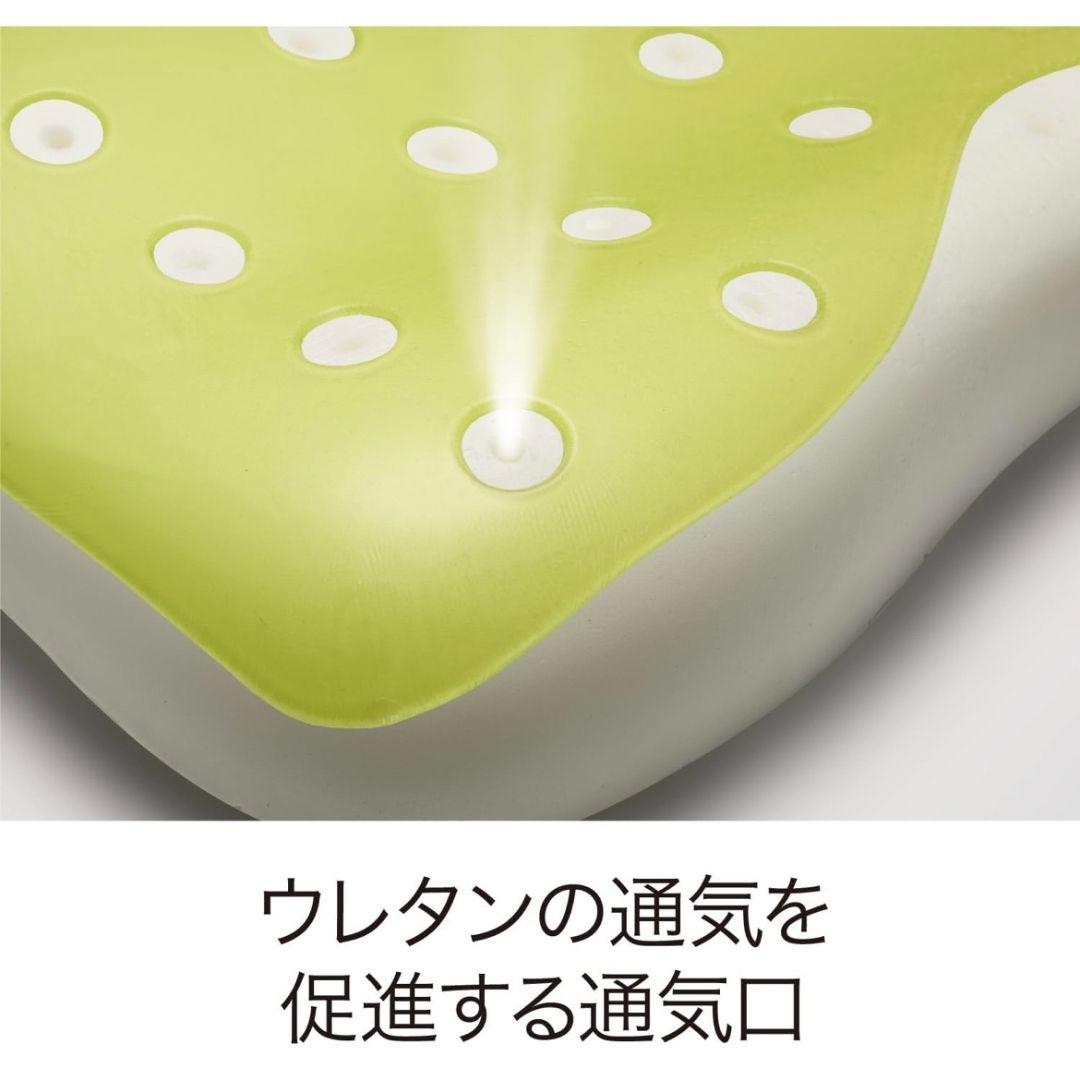 【美品】西川エアー4D ピロー（低め）別売り専用カバー付き　グレーベージュ