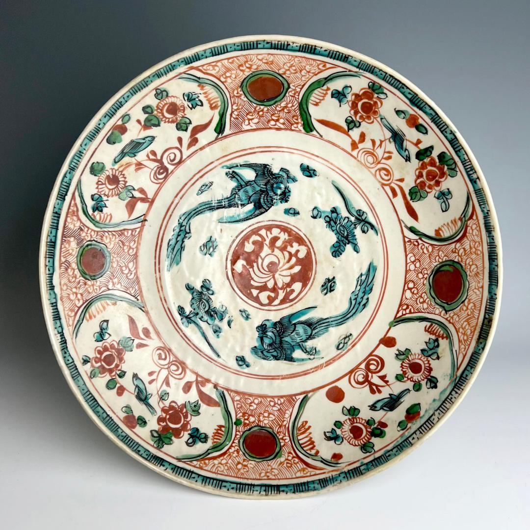 呉須赤絵赤絵春日山窯木米古玩中国美術アンティーク赤絵蔵出し1客