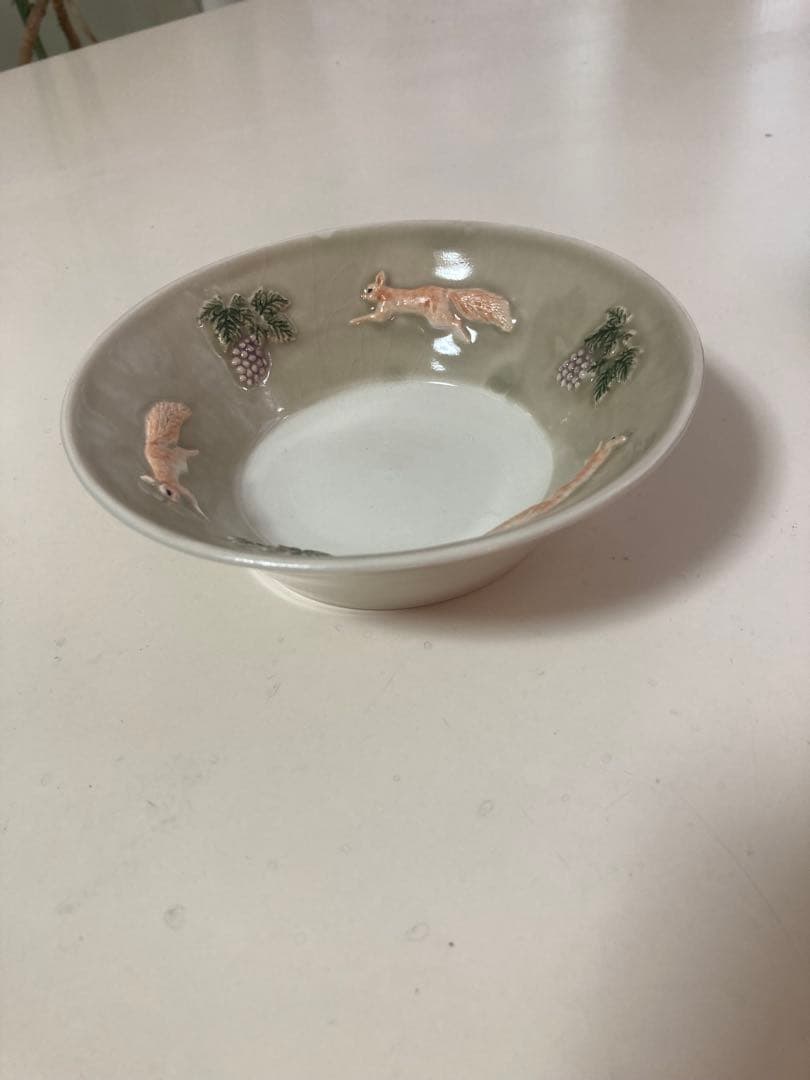 未使用品 佐々木忍さん ドラ鉢 ぶどう リス