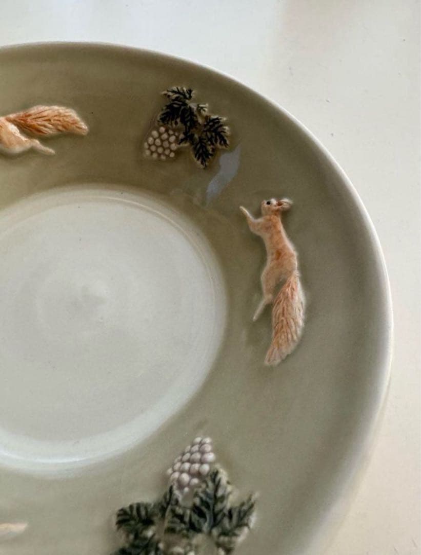 未使用品 佐々木忍さん ドラ鉢 ぶどう リス