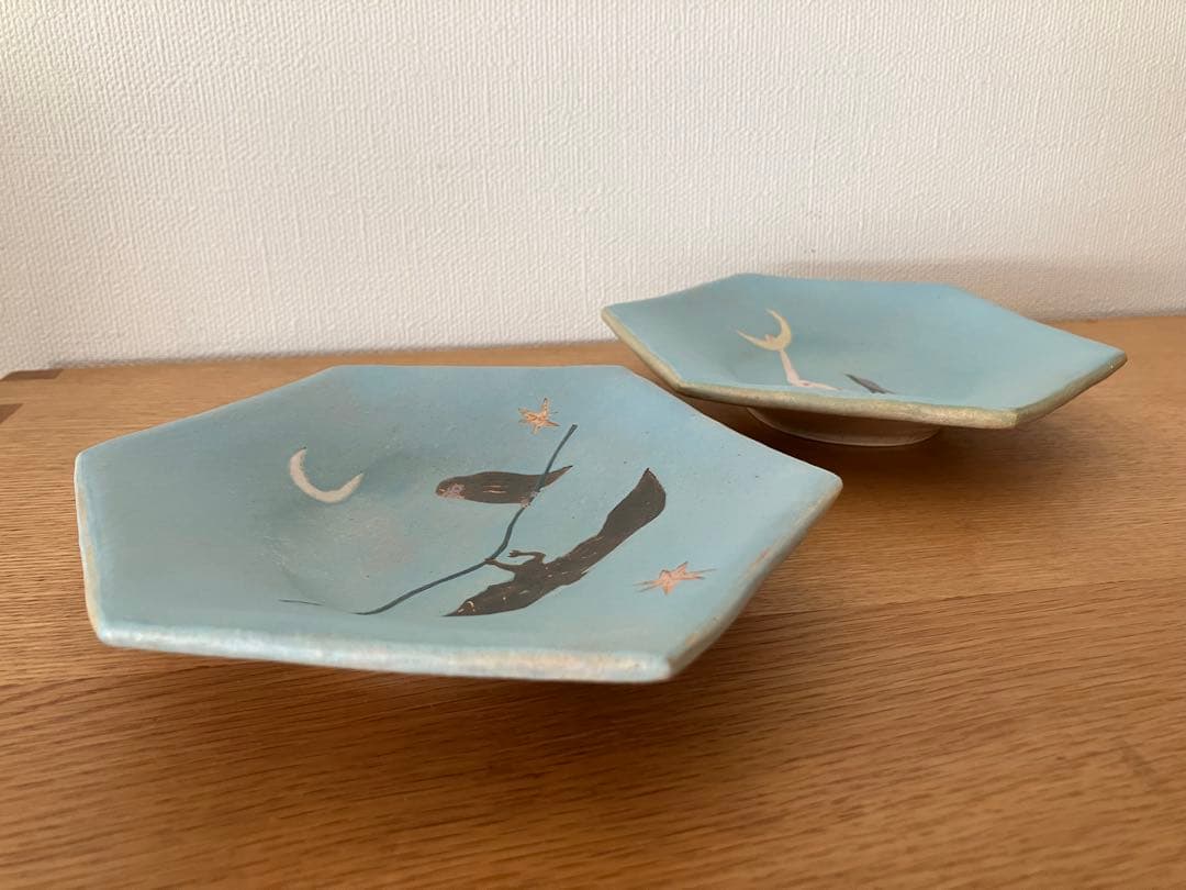 増田良平さんの六角鉢 2枚セット