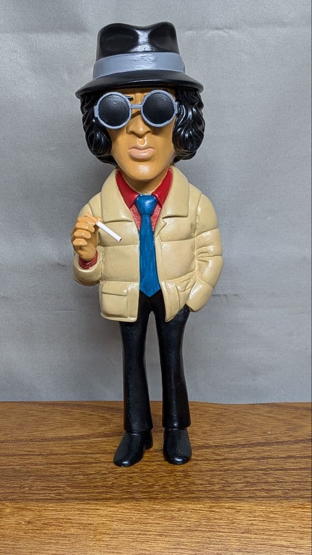 松田優作　ソフビ　フィギュア　探偵物語　工藤ちゃん　サングラス付　塗装済みその2