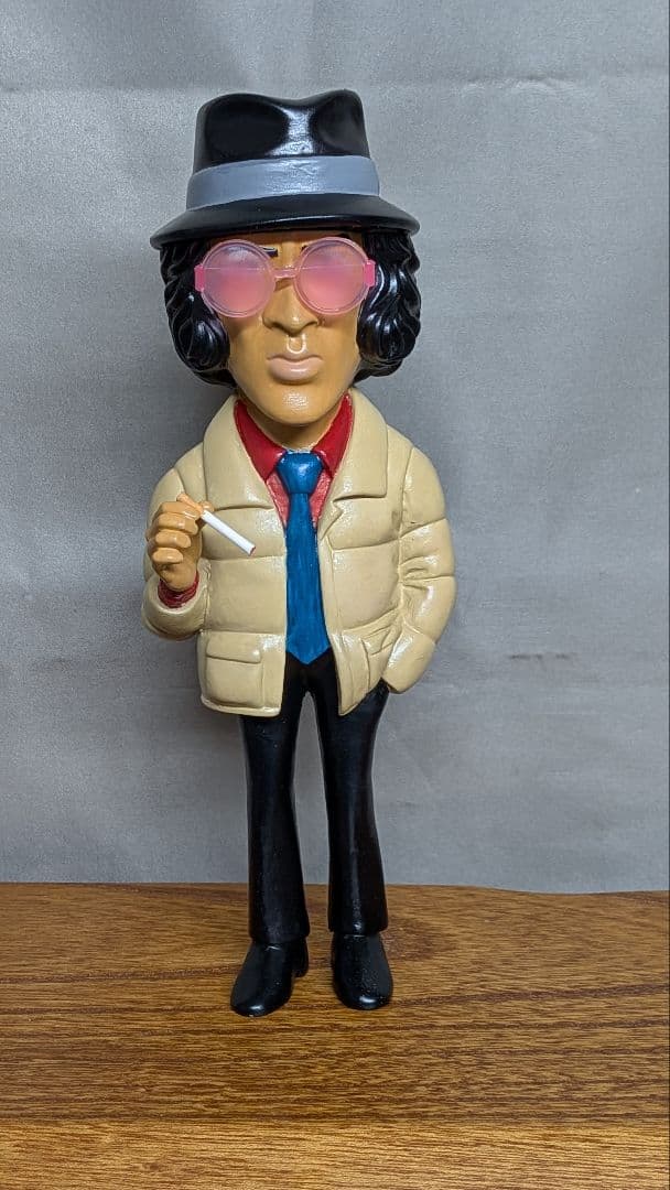 松田優作　ソフビ　フィギュア　探偵物語　工藤ちゃん　サングラス付　塗装済みその2