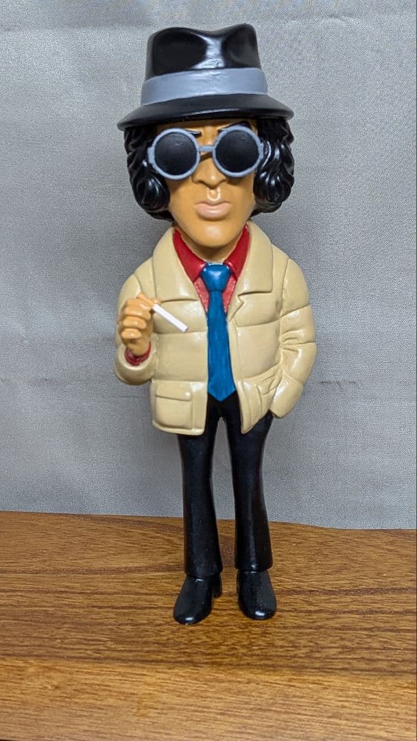 松田優作　ソフビ　フィギュア　探偵物語　工藤ちゃん　サングラス付　塗装済みその2
