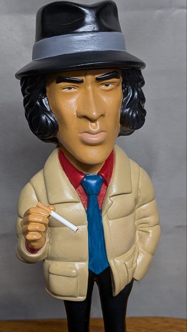 松田優作　ソフビ　フィギュア　探偵物語　工藤ちゃん　サングラス付　塗装済みその2