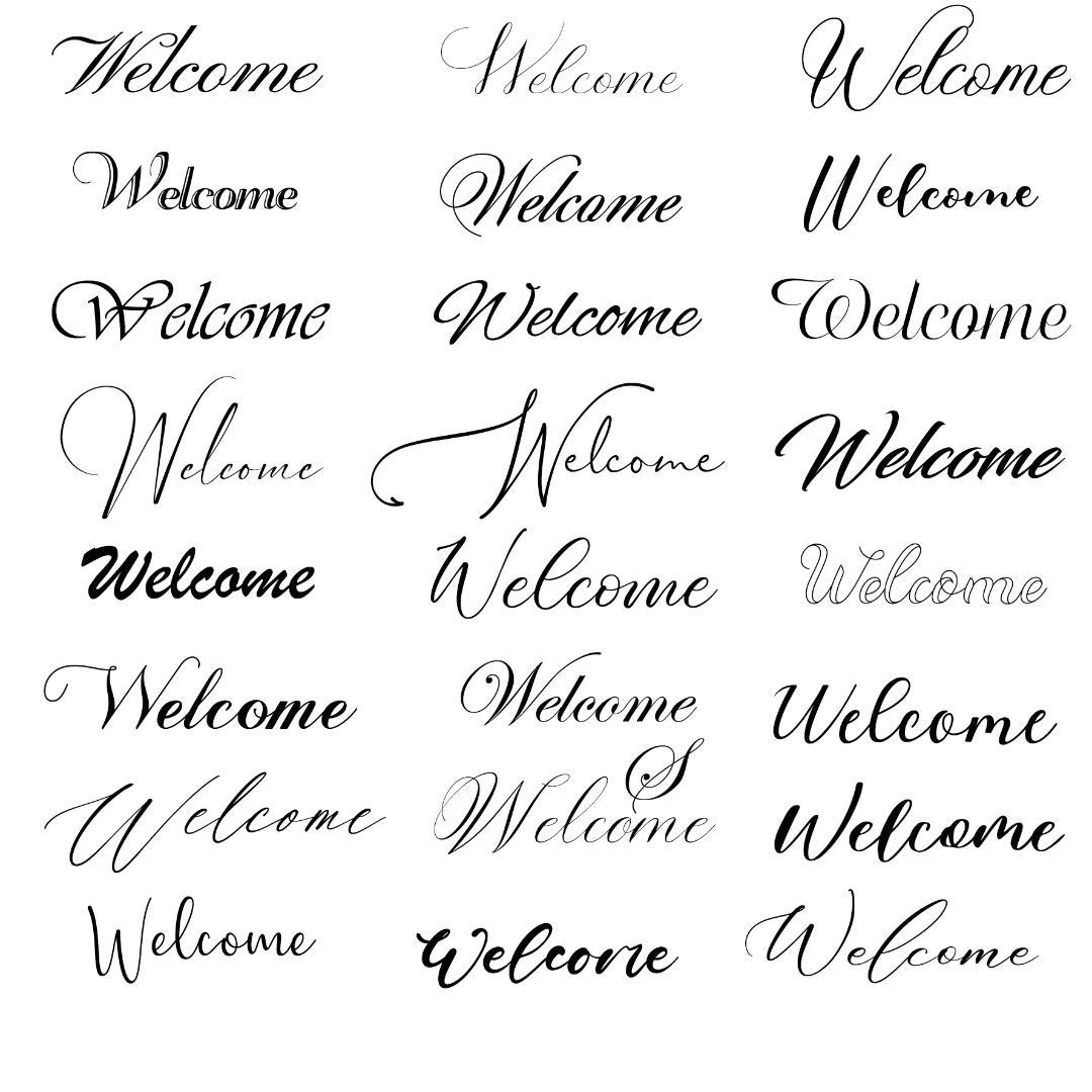 文字 フォント サンプルページ とむぅフォト ウェルカムボード 命名書